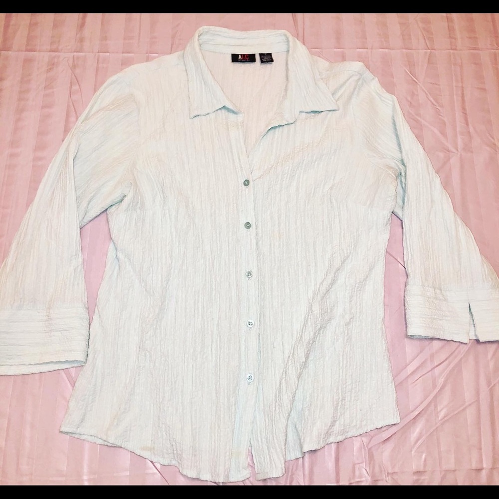 Comfy stretch light blue blouse🧿💎🌀 brand- ALC